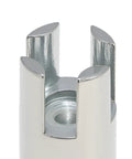Close-up of a metal tap extractor tool from the Tap Extractor Set 10 Pcs For Removing Broken Screws And Bolts Tap Bolt Remover Kit With 3 Types