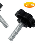 Grab These Solid M8 X 30mm Hex Clamping Knobs 2 Pack Black Machine Screw Thumb Wheels for quick manual adjustments.
