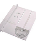 Top Shelf Aluminum Router Table Insert Plate Featuring Dead Simple T Slot Rails For Quick Miniature Table Saw Panel Mounting And Zero Hassle Woodworking Bench Upgrades In Silver Medium, measuring 240x200mm.