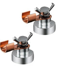 Two Pack Magnetic Welding Ground Clamp Set For Heavy Duty Welds And Quick Grounding On Ferrous Metals Pro Grade Welding Magnet Clamp
