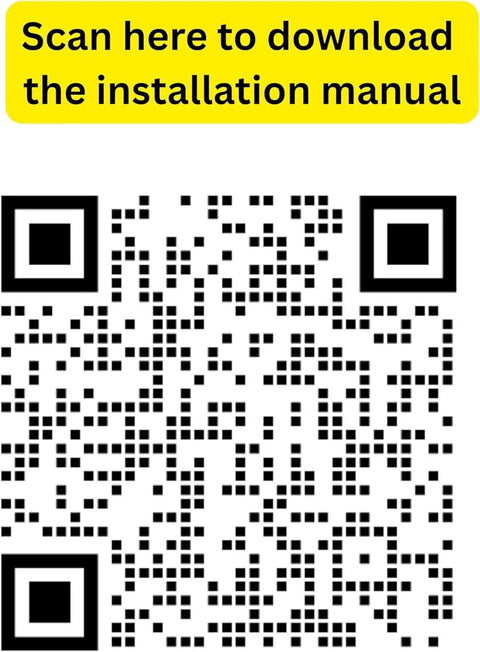 QR code to scan for downloading the installation manual for the Interior Door Soft Closer Quieting Rough Door Swings.