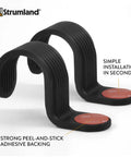 Guitar Cable Organizer Set 2 Pack Peel And Stick Cable Holder And Studio Hook with 3M adhesive for desks and amps