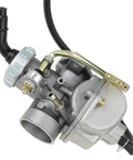 Close-up of PZ20 Carburetor Upgrade for 50cc to 125cc Chinese Kids ATV Quad Dirt Bike Go Kart 4 Stroke Engines, plug and play