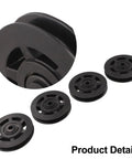 Set Of 4 Nylon Pulleys 94mm Bearing Pulley Wheels Designed For Cable Machines Weightlifting And Load Bearing Systems