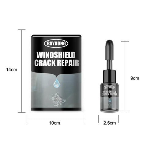 Windshield Repair Fluid Kit For Cars, Trucks, And Buses, 2-Pack Glass Repair Set With Transparent Finish box and applicator