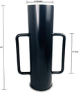 Beefy Post Driver And Rammer For Fence Installations Heavy Duty 30 Lb Tool 24 Inch Tall With 13 Inch Wide Grip side view