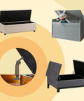 Top Tier Self Balancing Lid Support Hinges Smooth Anti Slam Spring Loaders Dark Bronze Cabinet Box Stays on various storage boxes.