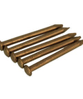 Close-up of 200 Pcs Antique Round Head Brass Copper Mini Nails For Furniture Hinges Boxes And Craft Projects 2.8x18mm Easy To Install