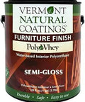 PolyWhey Furniture Finish Ultra Durable Semi Gloss Sealer For Wood Low VOC Bio Based Whey Co Binder Protects Against Scratches