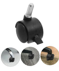 Four Pack Swivel Caster Wheels With Locking Brakes, Heavy Duty Polyurethane Replacement Wheels For Furniture, Small Carts And Appliances