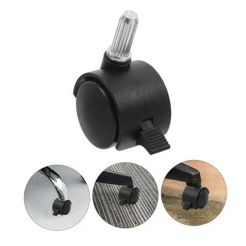 Four Pack Swivel Caster Wheels With Locking Brakes, Heavy Duty Polyurethane Replacement Wheels For Furniture, Small Carts And Appliances