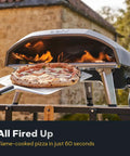 Koda 16 Natural Gas Pizza Oven For Outdoor Cooking 16 Inch Gas Powered Pizza Oven With Regulator And Hose Foundry Black