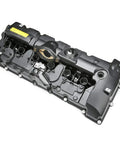N52 Engine Valve Cover Kit With Oil Cap And PCV Hose For BMW 125i 128i 130i 323i 328i XDrive 525i, black valve cover.