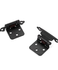 60 Pack 30 Pairs One Half Inch Overlay Cabinet Hinges Self Closing Semi Concealed Face Mount Matte Black With Door Bumpers