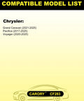 Chrysler Cabin Air Filter With Activated Carbon For Pacifica 2017 To 2025 Grand Caravan 2021 To 2025 Voyager 2020 To 2025 model list