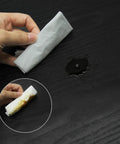 Black Wood Contact Paper Peel And Stick 118 Inch By 16 Inch Waterproof Self Adhesive Wallpaper showing waterproof test