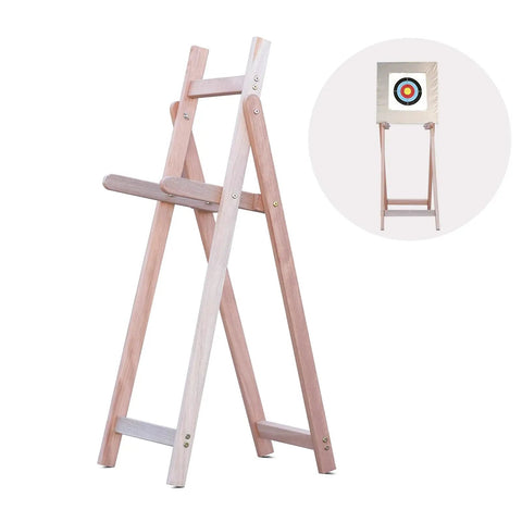 Adjustable Wooden Archery Target Stand For Backyard Practice Fits Recurve Longbow And Compound Bow Durable Pine Wood