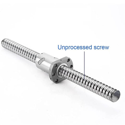 Pro Grade 400mm Ball Screw With Unprocessed End And No Side End Support, 1 Pc 1204 Ball Nut For Engraving Machines, CNC Parts