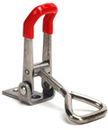 Heavy Duty Stainless Steel Toggle Latch Catch With Quick Clamping Hasp For Cabinets, Toolboxes and Doors Offers Effortless One Hand Operation And Secure Grip For Daily Hustle, red handle