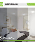 12 Pack 4 Inch LED Recessed Lighting With Integrated Junction Box Dimmable 2700K-5000K CCT in bedroom setting