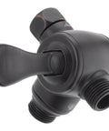 3 Way Shower Arm Diverter For Handheld Showerhead In Venetian Bronze ADA Compliant When Installed Right Easy Switch Valve Durable Finish For Everyday Home Showers.