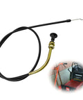 Choke Cable Replacement 36 Inch Length 42 Inch Total For TimeCutter Mower Models 112 9753 The Go To Replacement Fits QSS708GEM QT22KA QT24KA QTE651KA QTE691KA QTE708GEM QTS691KA. black choke cable with metal end for TimeCutter mower