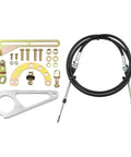 2 Inch Cable Column Shift Linkage Kit For GM Transmissions Easy Install Durable Build Smooth Shifting Compatible With Back Up Light And Neutral Safety Switch Kit ACA1804 For Most GM Automotive Transmissions, cable and brackets