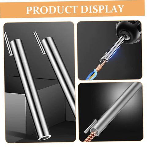 Straight Shooter 2 Piece Electrician Wire Twisting Tools Automatic Wire Stripper For Power Drill with carbon steel design.
