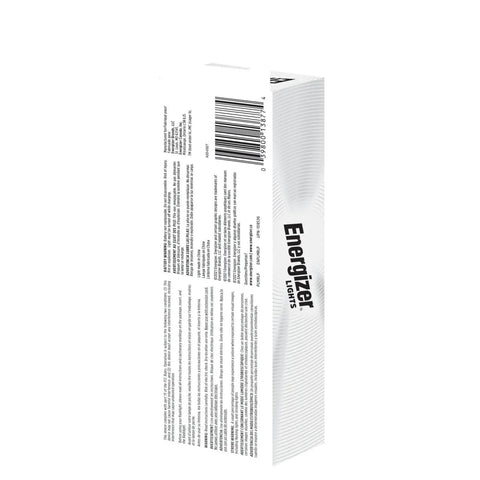 Side view of packaging for Rechargeable Pen Light Flashlight X 400 Tiny But Mighty Pocket Size Workhorse Ultra Bright LED IPX4.
