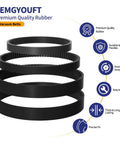 Replacement Belt Set For ProHeat 2X Revolution Pet Pro Carpet Cleaner 4Pack with flat rubber pump and brush belts