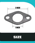 Beefy Duty Three Layer Exhaust Manifold Gasket Set For Briggs And Stratton Engines Fits 401000 403000 404000 405000 Series Models Two Pack Replacement, 2x1 inch size view.