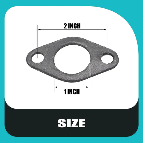 Beefy Duty Three Layer Exhaust Manifold Gasket Set For Briggs And Stratton Engines Fits 401000 403000 404000 405000 Series Models Two Pack Replacement, 2x1 inch size view.