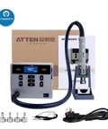 1000W Hot Air Soldering Station With Digital Display, Intelligent Heat Gun, Sleep Mode, nozzles and accessories displayed