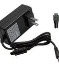 Go-To 5V 5A Power Supply 25W for 3D Printers and LED Matrix with 5.5x2.5mm plug and 5ft cable, black adapter design