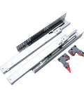 Undermount Drawer Slides With Soft Close And Hidden Rails, Built Tough Heavy-Duty Cold Rolled Steel, Full Extension 14-Inch