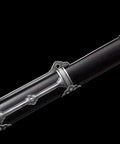 Ring Pommel Song Dao Hand Forged High Manganese Steel Blade With Rosewood Scabbard And Exclusive Alloy Fittings close-up