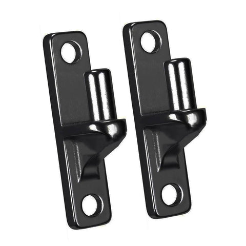 Four Pack Wall Mount Gate Hinges For Outdoor Chain Link Fence Gates With Five Eighth Inch Pin Easy Install Durable Exterior Hinges