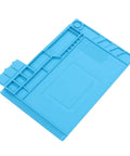 Heat Resistant Silicone Repair Mat With Anti Static Surface Ideal For Cellphone Laptop And Watch Soldering Projects With Pro Grade Screw Pockets And Glue Friendly Work Area