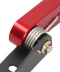Badass Aluminum Alloy Motorcycle Belt Tensioner Roller Pulley Assembly Kit In Red With Dual Bearing Smooth Ride Upgrade Direct Fit Replacement For F3 RT Models Years 2014 To 2024 Guarantees Tight Tension And Rock Solid Performance On Your Bike close-up red aluminum roller bearing