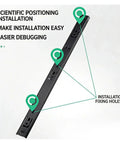 Slick Two Way Bearing Drawer Slides For Cabinet Hardware Boast Dang Smooth Glide Motion And Bulletproof Steel Construction Includes Set Of Two Matte Black 16 Inch Tracks showcasing installation guide with fixing holes.