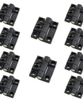 10 Pack Adjustable Torque Door Hinge 43mmx36mm Black Plastic With 4 Countersunk Holes Position Control For Doors Built Tough Durable