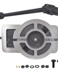 Beefy 6 Inch Heavy Duty Milling Vise With 360 Degree Swivel Base And High Precision Clamping For Metalworking, Locking Bench Vise, 6.3 Inch Jaw Width, 1.75 Inch Jaw Height, 5.79 Inch Overall Height, with handle and mounting hardware