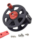 Beefy Composite Speargun Reel With Stainless Steel Drag 55 Meter Line Capacity Easy Winding Handle Includes Mounting Kit
