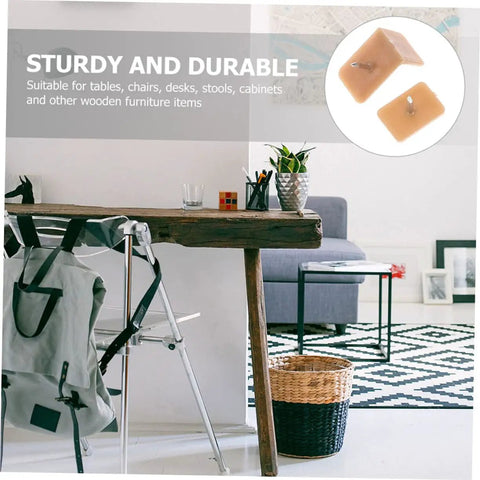 Slick Glide Furniture Slider Pads Two Hundred Pack For Hardwood Floors set on wooden table, suitable for furniture protection