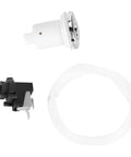 Easy Install 250V Spa Pool Push Air Button Switch Kit For Home Use, No Fuss Pneumatic Control, On And Off, Durable Stainless Steel Body, 1m Hose