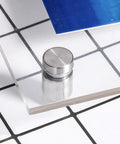 Beefy 1 Inch Stainless Steel Standoff Screws 4 Pack Rock Solid Wall Mount Spacers For Glass Acrylic Frames With Tight Threading And Rust Proof Finish For Quick No Sweat Installation on acrylic surface.