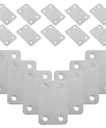 Flat Straight Corner Braces Set For Woodworking And DIY Heavy Duty Stainless Steel Brackets 1.1mm Thick 48 Pieces Displayed