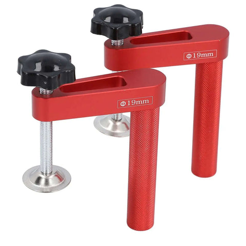 2 Pack Bench Dog Clamp For Woodworking, Heavy Duty Aluminum Alloy Hold Down Clamp With 19mm Hole, Quick Release Adjustment