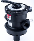 Top Mount 7 Position Clamp Style Multiport Valve Replacement For Hayward Variflo S166T Black Ready To Install, top view
