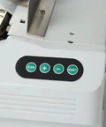 Control panel of Compact Automatic Paper Strapping Machine With Counting Function showing buttons for fun, adjust, and reset.